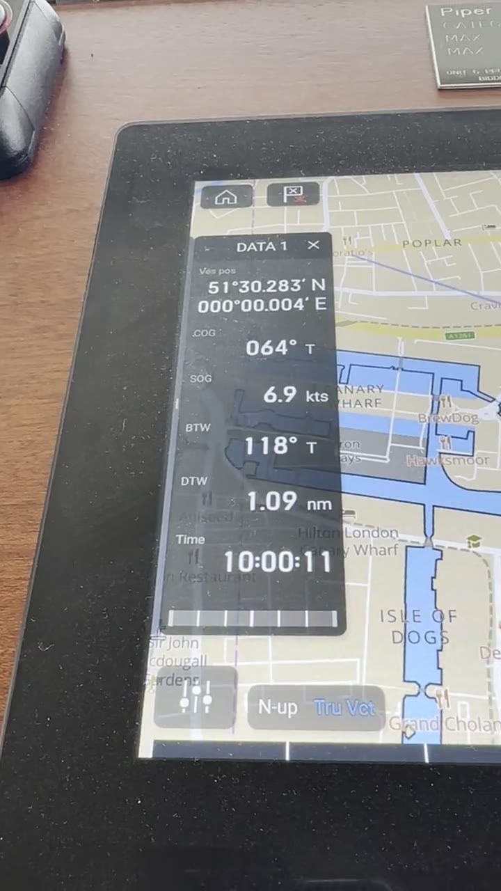 Chartplotter longitude ticking from west to east as the boat crosses the Greenwich meridian