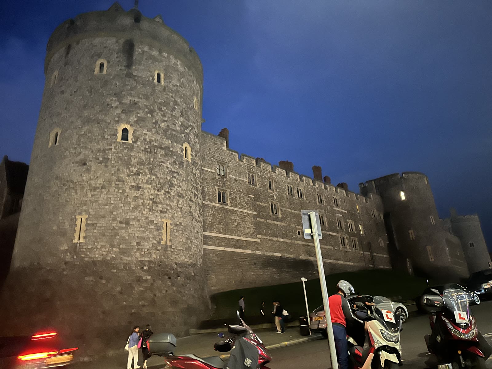 Windsor Castle at dusk