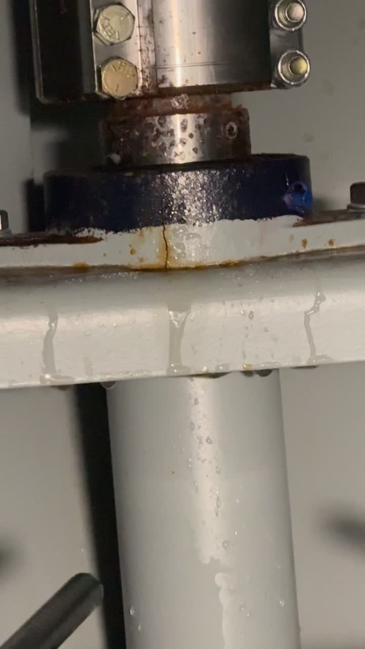 Water entering the engine room around the rudder shaft