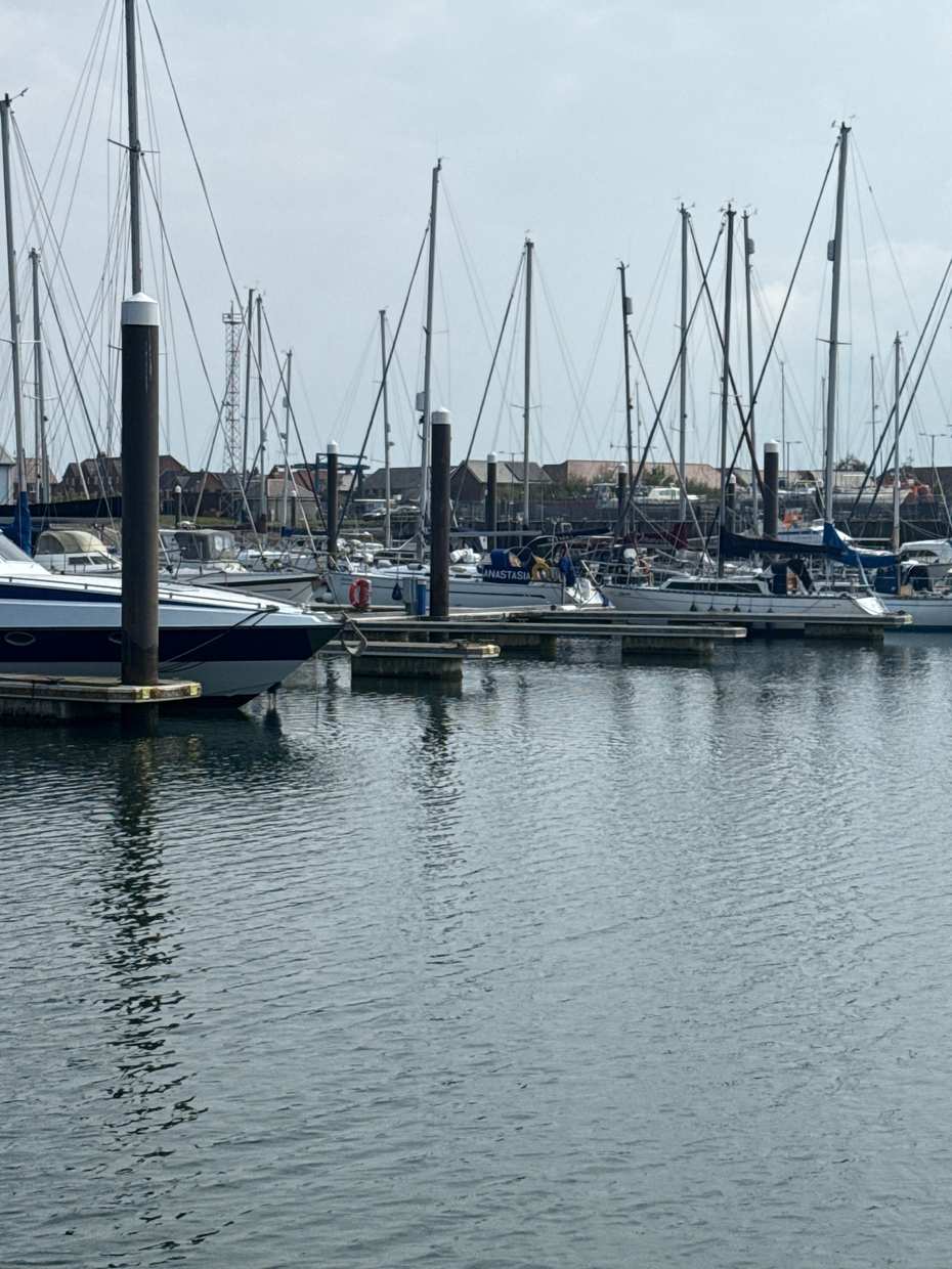Che Bella Vita moored at Fleetwood Marina