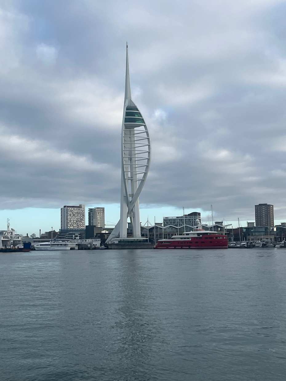 The Spinnaker Tower at Portsmouth seen from the water